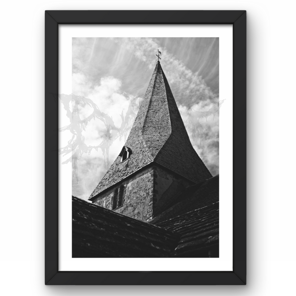 Church Spire Bury Sussex A4