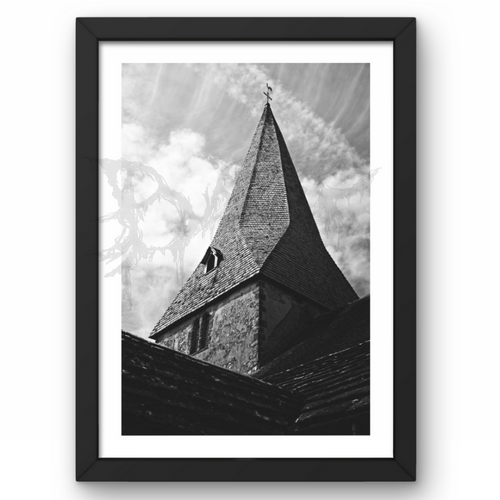 Church Spire Bury Sussex A4